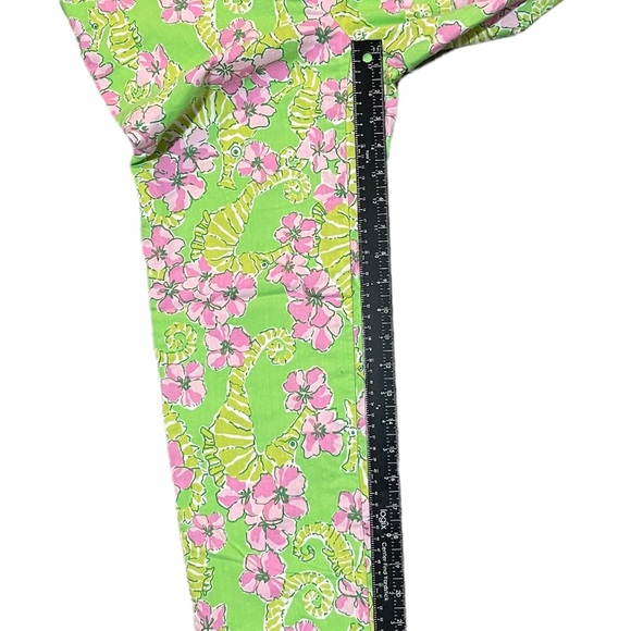 🎉 Lily Pulitzer Resort Fit Seahorse Vintage Carpi Pants Sz 4 - Picture 11 of 13